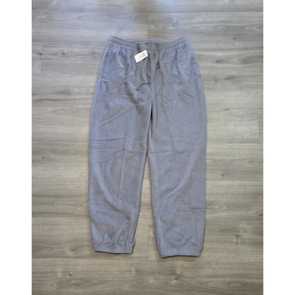 Vintage Foot Locker Sweatpants 2XL Gray Fleece Y2K Athletic Joggers NWT